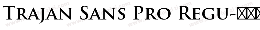 Trajan Sans Pro Regu字体转换